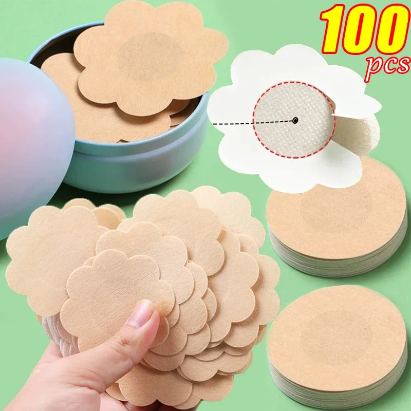 10/100pcs Invisible Nipple Cover Stickers Women Sexy Breast Chest Pads Lift Tape Self-Adhesive Disposable Bra Pasties Protection