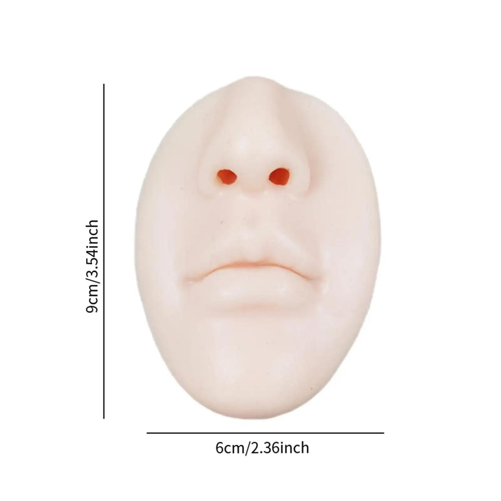 ซิลิโคนจมูกปากรุ่นปากรุ่นการศึกษาแต่งหน้าเจาะฝึกผิว