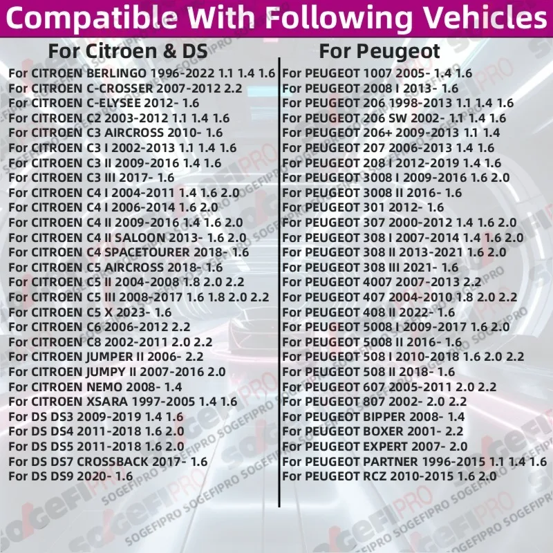 For Peugeot 206 207 208 301 307 308 2008 3008 5008 Citroen Berlingo C2 C3 C4 C5 C6 C8 DS3/4/5/7/9 Jumper micronAir Oil Filter