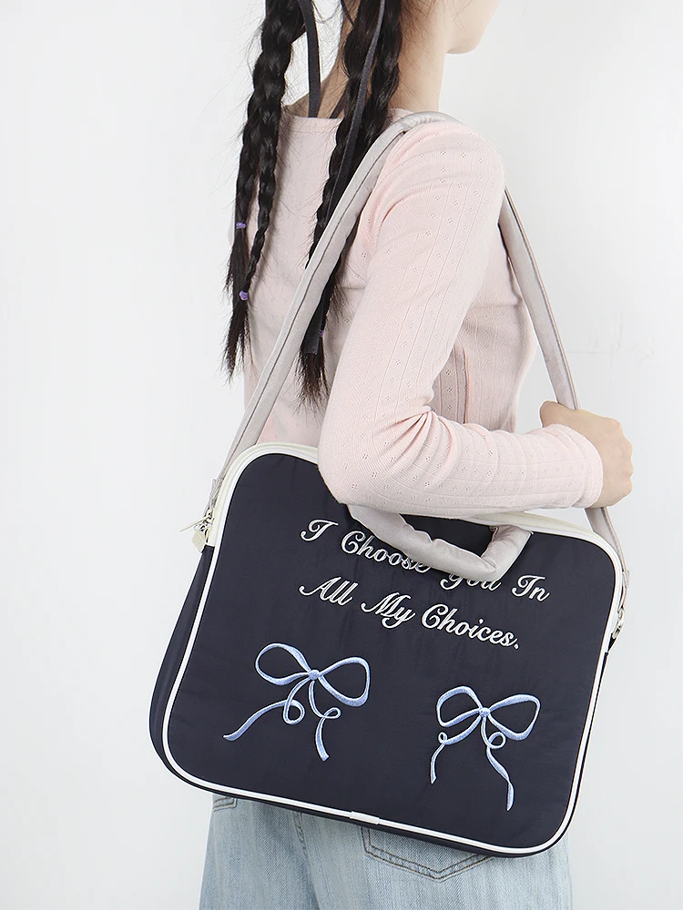 Imagem -03 - Bolsa do Portátil do Ombro Animal dos Desenhos Animados Bolsa do Computador 13.3 13.6 14 15.6 Apto para Macbook Air15 Pro 16 Huawei Xiaomi Samsung