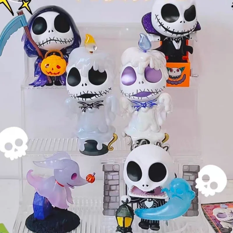 Juguetes calientes Pesadilla antes de Navidad Mini figura caja ciega-estatuilla de adorno temática de Halloween regalo de moda para coleccionistas