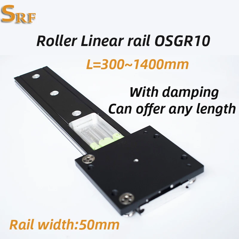 

Черная двухосевая линейная направляющая серии OSGR10 с демпфированием 300-1400 мм, ползунок колесного блока, поддержка настраиваемой системы движения