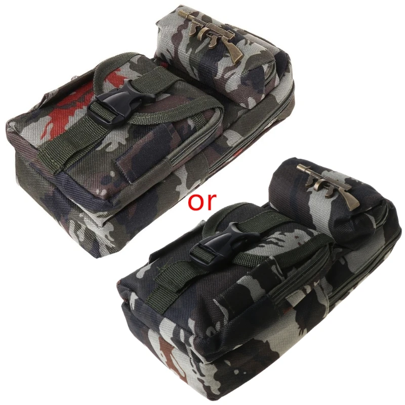 Student Camouflage Pencil for Case for Boys Multifunction Large Capacity Pen Box