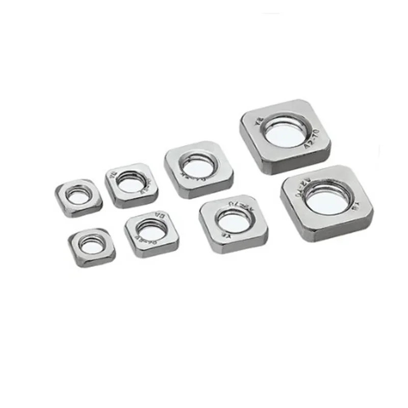 10pcs/20pcs/50pcs/100pcs DIN562 Thin nut M3 M4 M5 M6 M8 M10 stainless steel square thin nut nuts