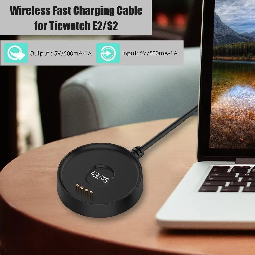 

2021 USB Smart Watch Bracelet Charger Cradle Cable USB Charging Dock Cable Charging Data Cradle for Ticwatch E2/S2