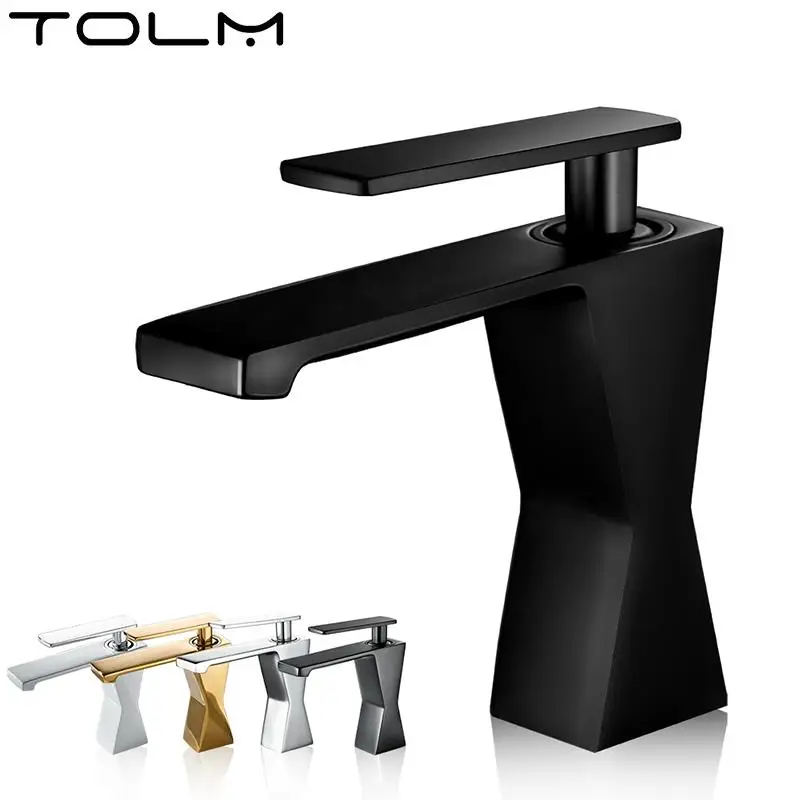 

TOLM Bathroom Sink Faucet Washbasin Faucet Tapware Bathroom Mixer Water Tap Bathroom Mixer Tap Basin Faucets Bathtub Faucets