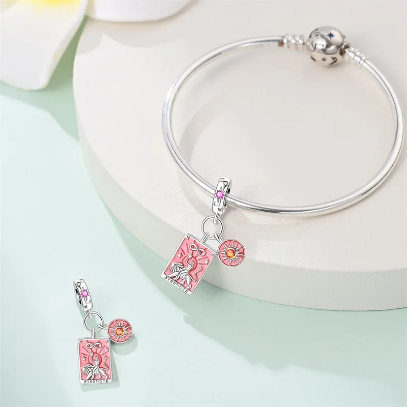 New 925 Sterling Silver Power Position Charms Pendant Fit 3mm Original Bracelet DIY Women Exquisite Birthday Party Jewelry Gifts