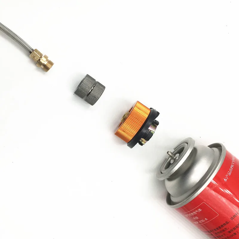 Outdoor Camping Butane Stove Gas Refill Adapter Cartridge Gas Nozzle Bottle Type Cartridge Screw Type Valve Canister Connector