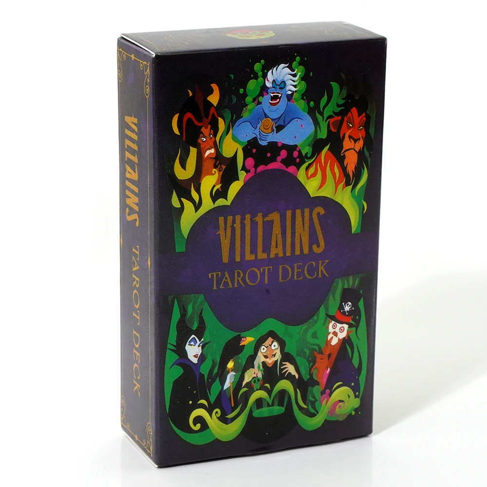 Villains Tarot Deck Labyrinth Movie Pop Culture Traditional 78-Card With Pdf Guidebook for Beginners