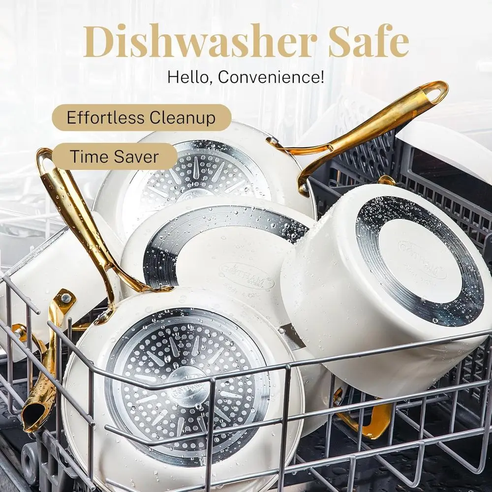 14 Inch Non-Toxic Ceramic Nonstick Frying Pan, Extra Large Skillet for Family Cooking, Oven and Dishwasher Safe