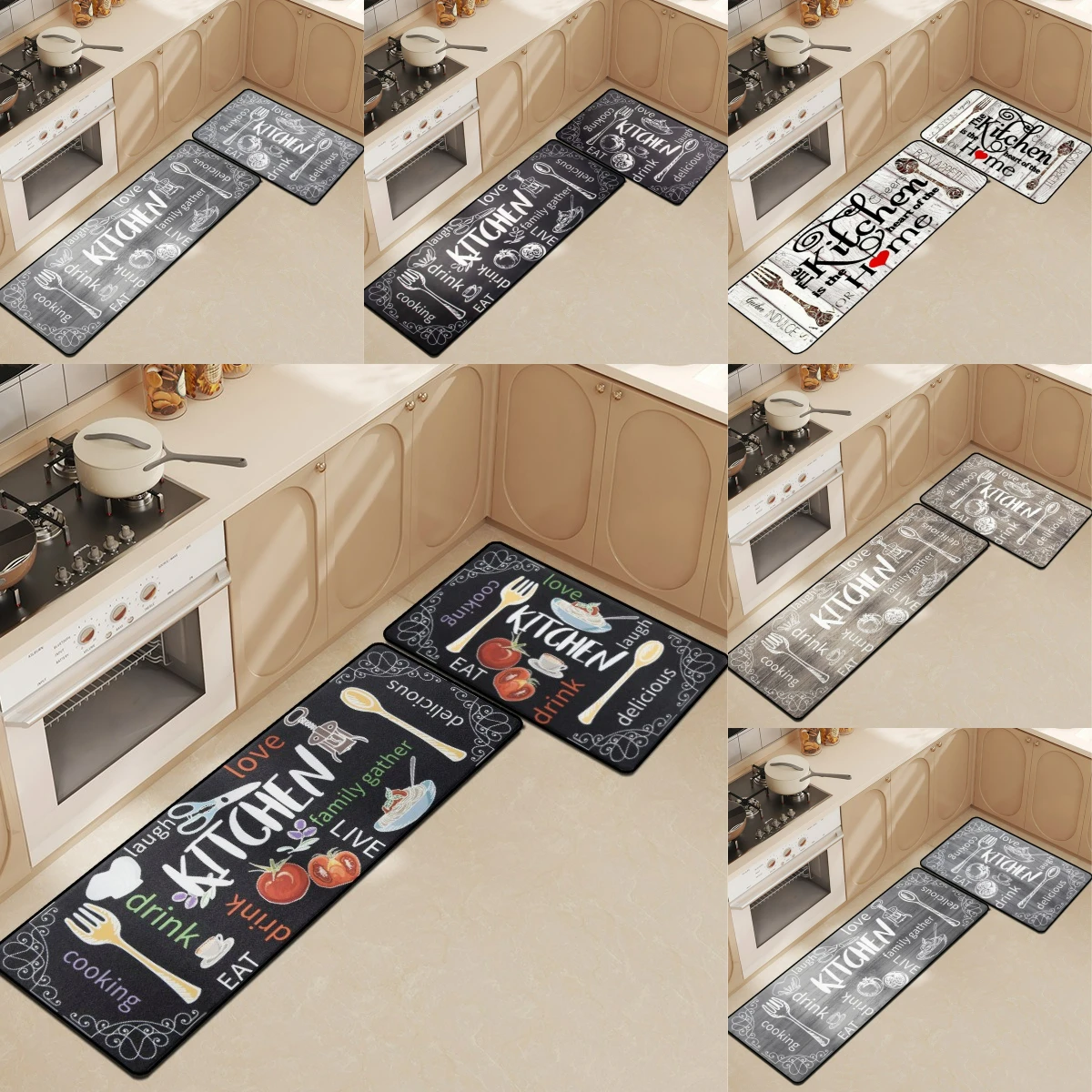 المطبخ حصيرة مدخل المنزل ممسحة غرفة المعيشة غرفة نوم شرفة الطابق ديكور السجاد منزل المدخل باب غرفة الغسيل نونسليب البساط #1