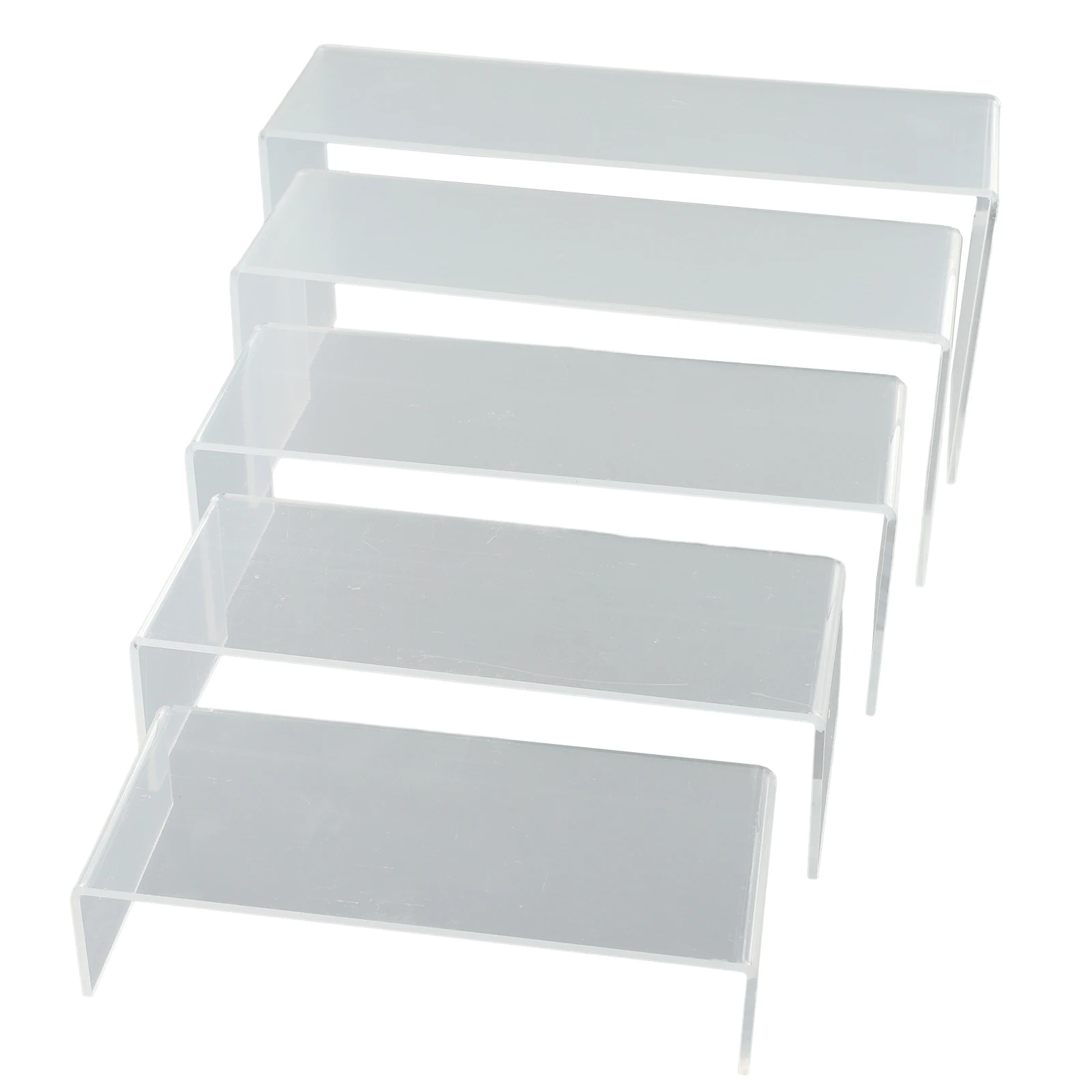 Display Stands Get Noticed with Clear Acrylic Retail Stands Set of 5 Displays for Counters Showrooms and Stores