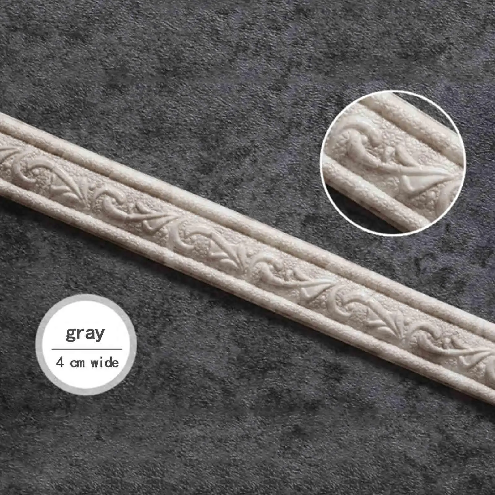Sticky Decorative Wall Lines Border Waterproof Wall Edging Strip 90.55 Inch Length Wall Edging Strip for Mirror Frame Chair Rail