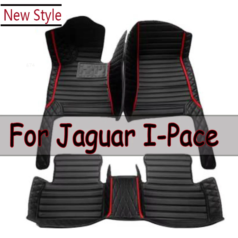 Car Floor Mats For Jaguar I-Pace IPACE I PACE 2018~2022 Carpet Leather Mat Anti Dirty Pad Cubre Pisos Para Autos Car Accessories