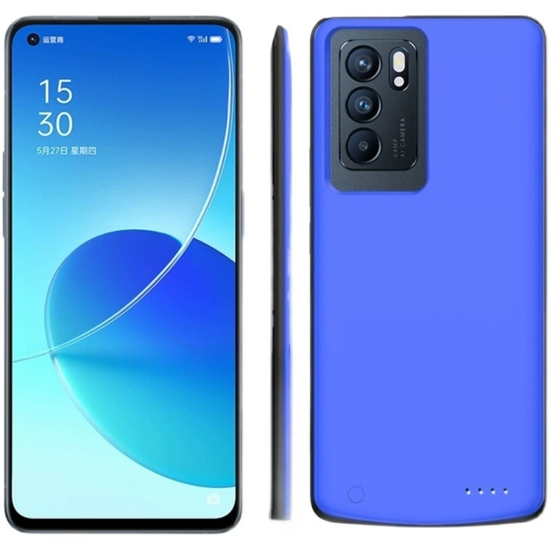 New 10000mAh Portable Powerbank Cover For OPPO Reno 6 Pro Plus Battery Cases Power Bank Cover For OPPO Reno 6 Pro+ Charging Case