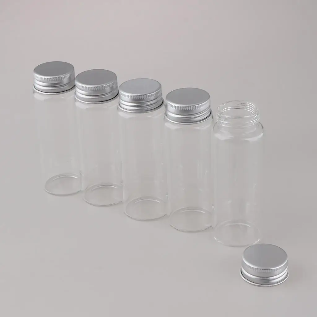 空の詰め替え可能なガラス瓶、マルチパック化粧品収納容器、ネジ蓋付きジャー、メイクアップキットツールとアクセサリー用