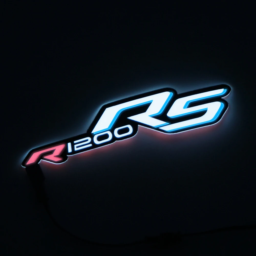دراجة نارية LED ضوء بارد لسيارات BMW R1200RS R1200 R 1200 RS التصحيح هدية الجسم ملصق شعار الديكور مصباح وامض
