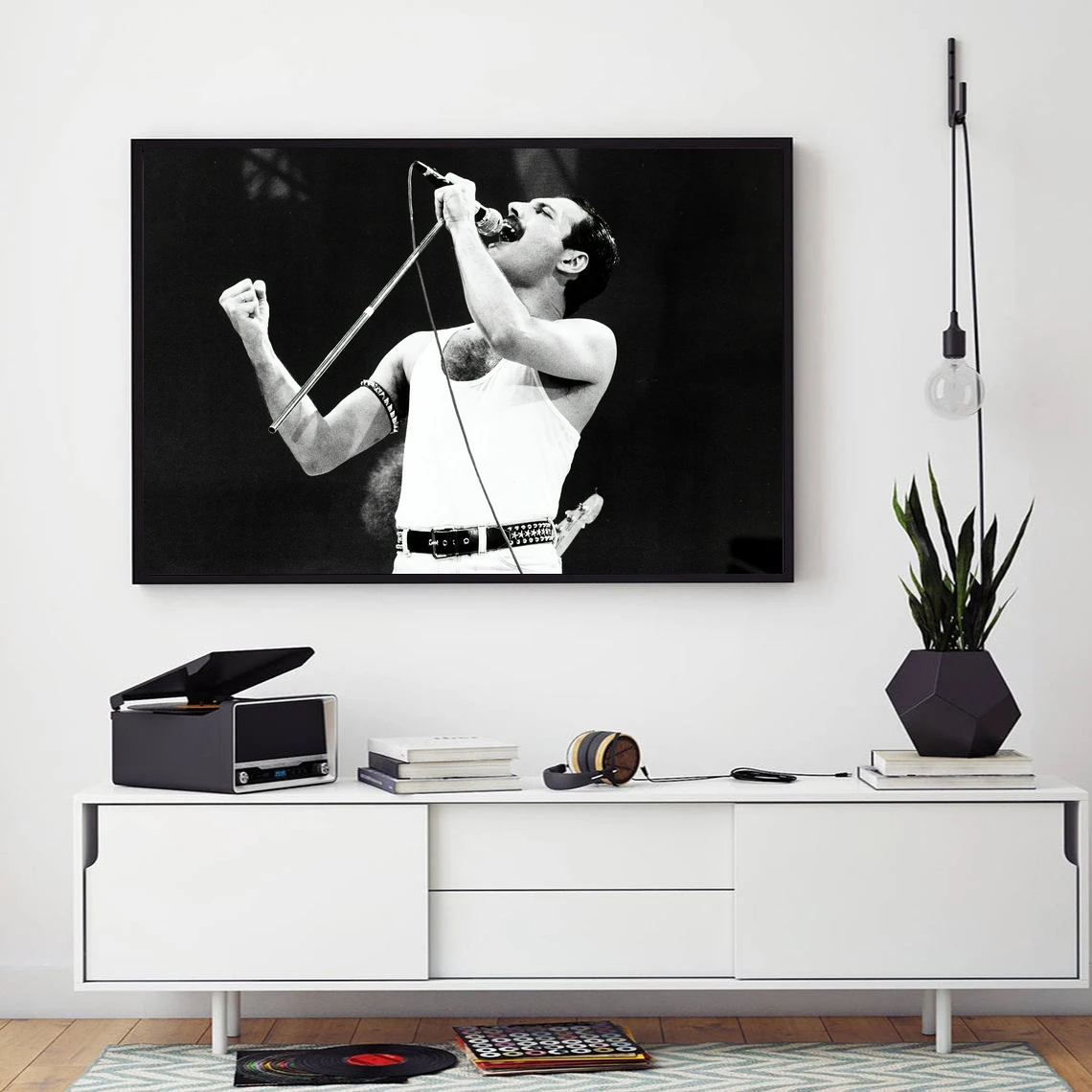 Freddie Mercury Music Star Poster Canvas Art Print Home Decoration Wall Painting ( No Frame )