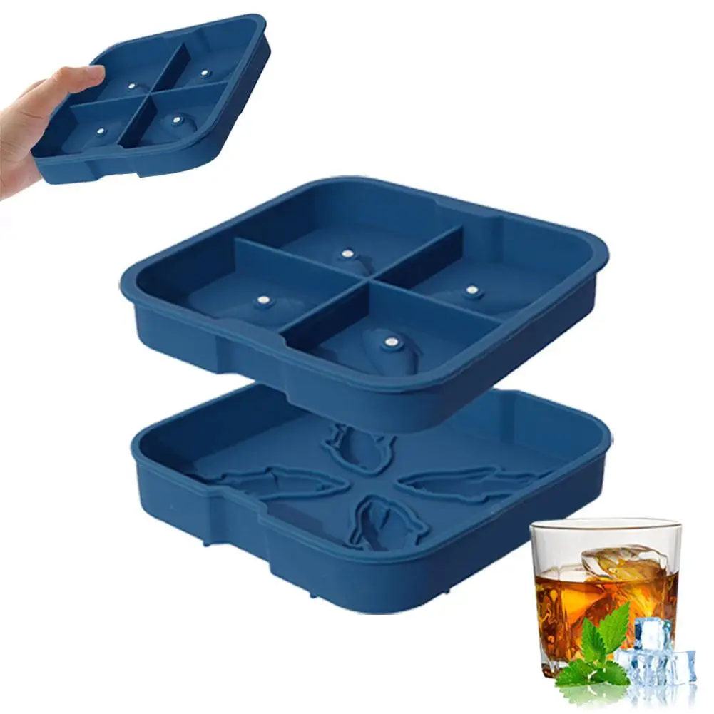 

Shark Mold 3D Funny Ice Cream Mold Cute Easy Release Silicone Tray Shaper Mold For Water Drink Drinking Kitchen Home Creati N8P2