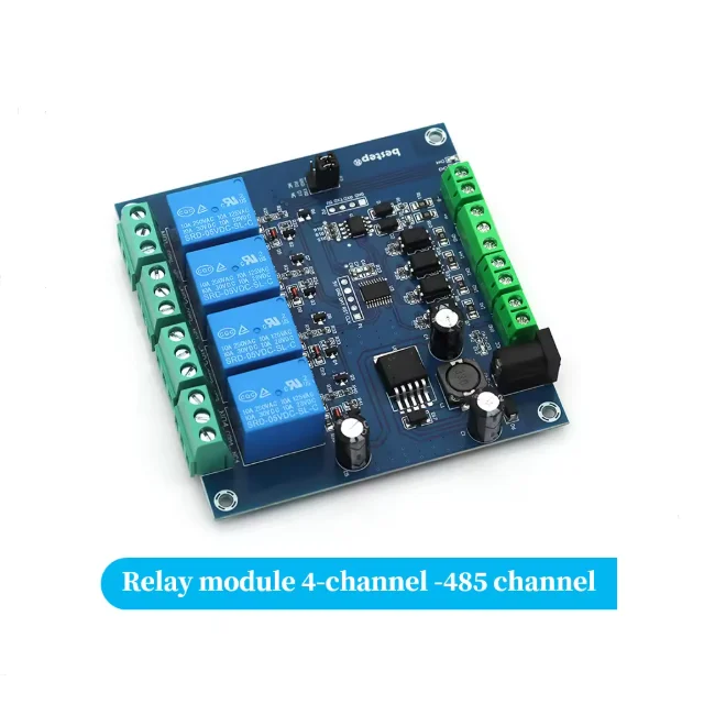 Modbus Rtu 1/2/4 relay module switch input/output RS485 TTL communication