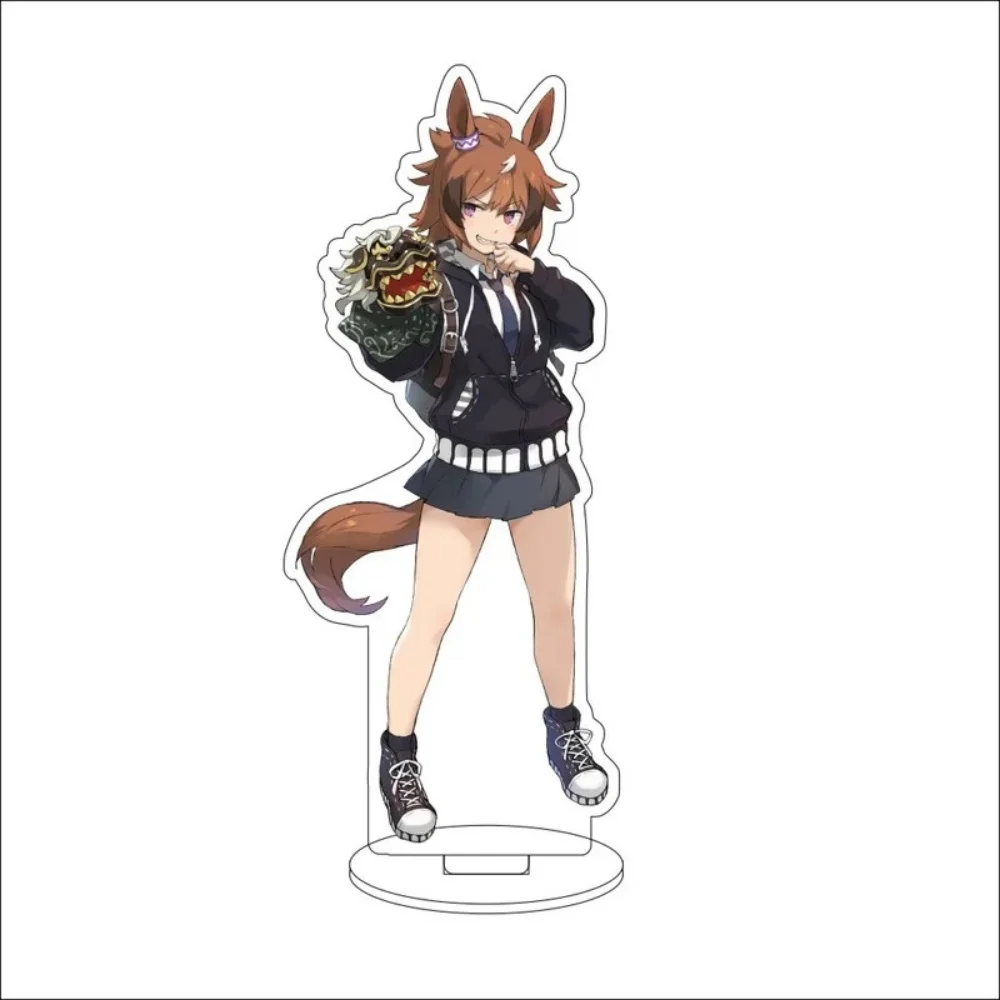 Anime Pretty Derby Oguri Cap Gold Ship Rice Shower 15CM Acrylic Stand Keychain Cosplay Character Model Desk Decor Collect Gifts