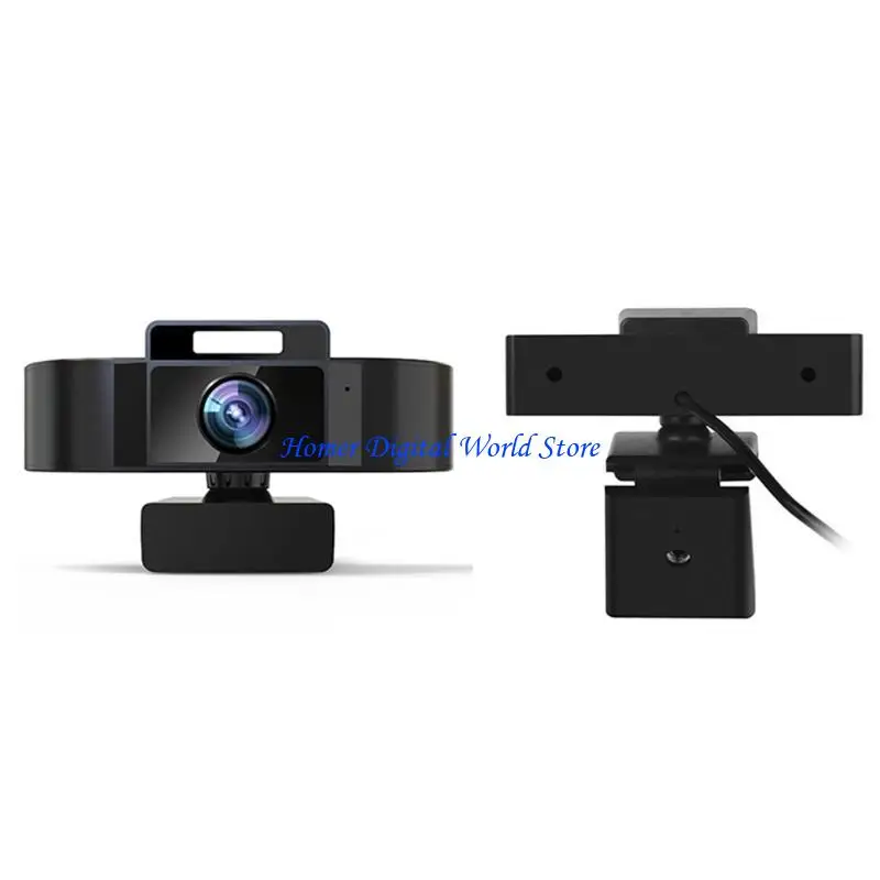 

H55F AutoFocus Webcam встроенный MIC 1080p/2K/4K PLACK для игры с Beauty Fill Light Computer для удаленной игры Live Broadca