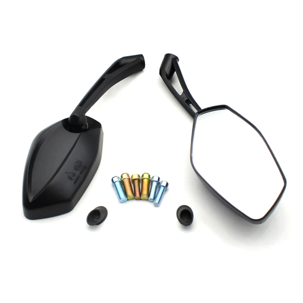 

Sports Side Rear View Mirror One Pair Black Mirrors For 10mm 8mm Honda CB600 Hornet 600 CB900 CB500 CB1300 Custom Universal