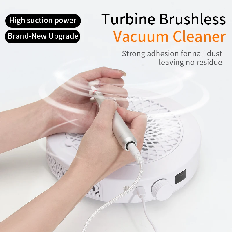 Nail Dust Collector 48W Professional Multi-function  Powerful Suction Adjustable Nails Extractor Vacuum Manicure Salon Home