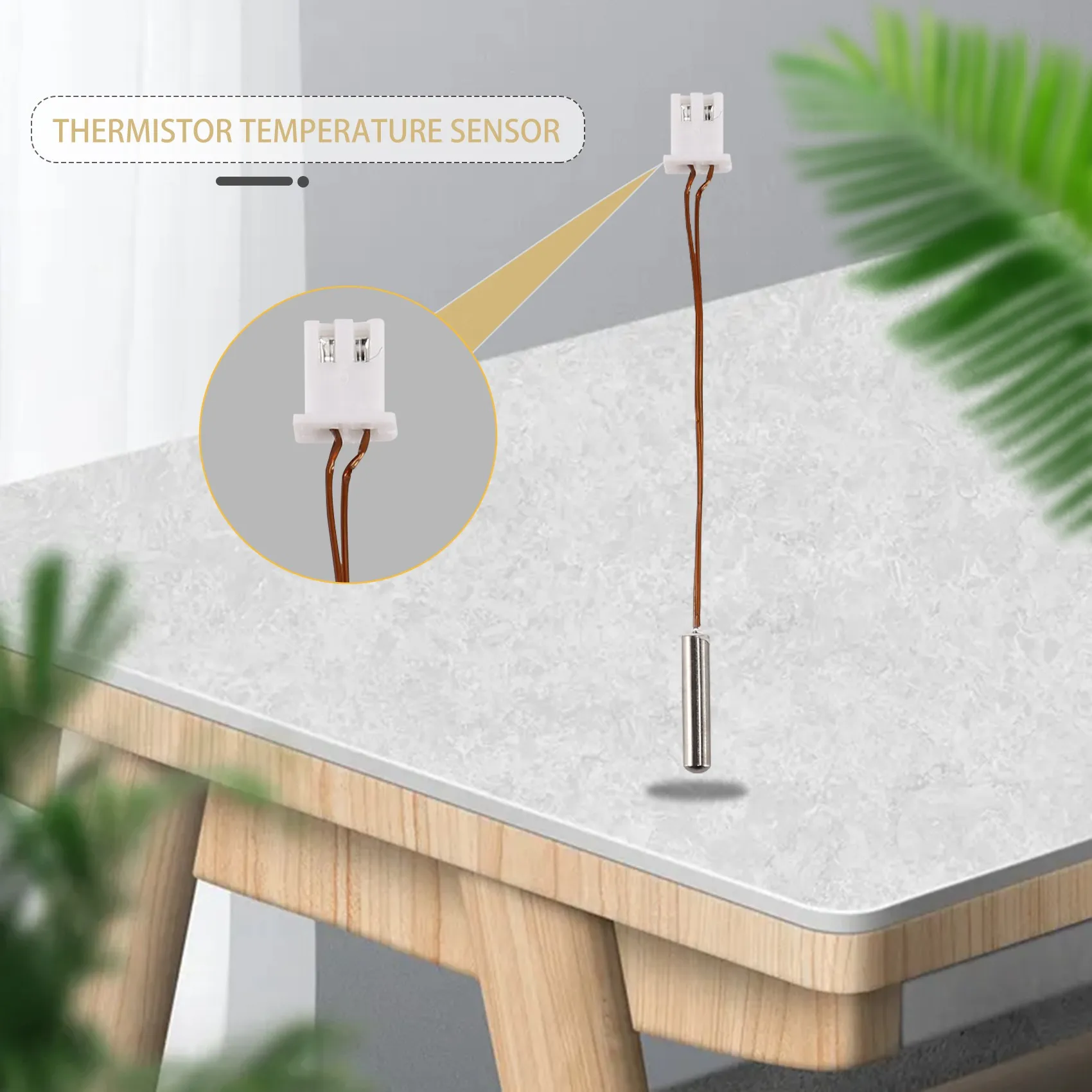 1 Piece of HT-NTC100K Thermistor Sensor +300 Degrees, Suitable for CR6 SE/CR-6 MAX/CR-5 Pro Hot-End Heating Block