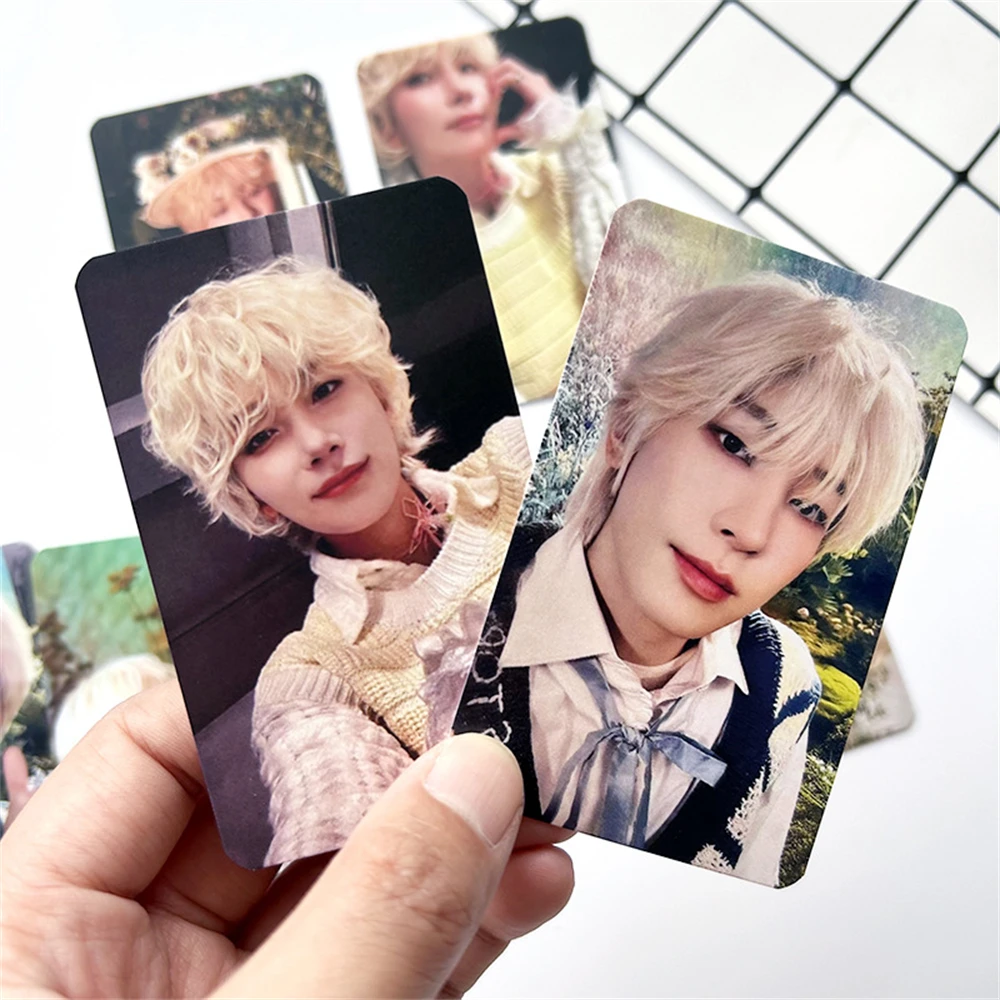 7 sztuk/zestaw KPOP Idol Jeonghan Wonwoo pocztówki Album ten samman fotokarty ST dwustronne karty Lomo pocztówka kolekcja dla fanów prezent