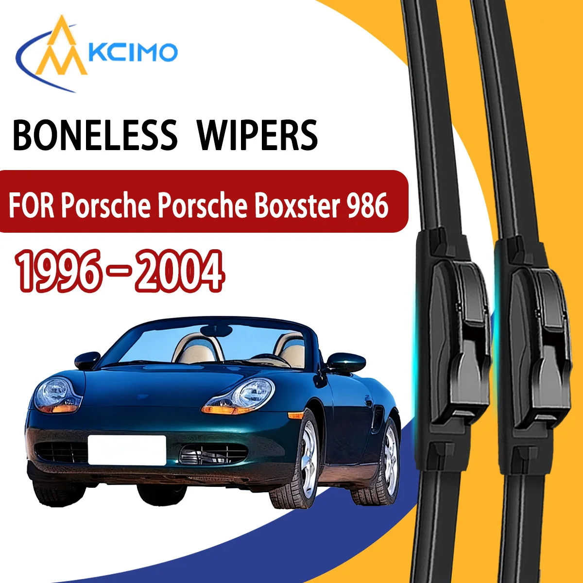 

2Pcs Front Windshield Wiper Blades For Porsche Porsche Boxster 986 1996–2004 Windscreen Window Car Accessories