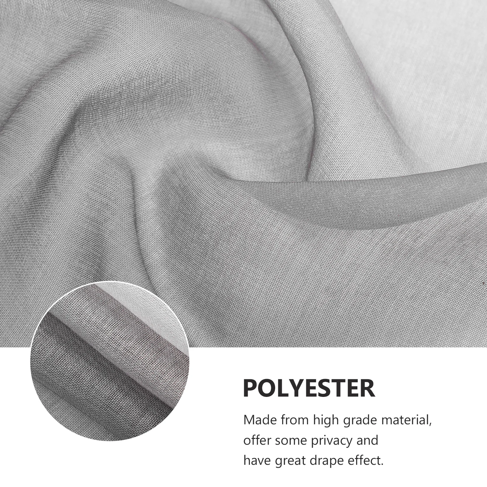

1Pcs Gradient Sheer Voile Curtain for Living Room Window Light Filtering Soft Privacy Drape Elegant Style Sheer Curtain