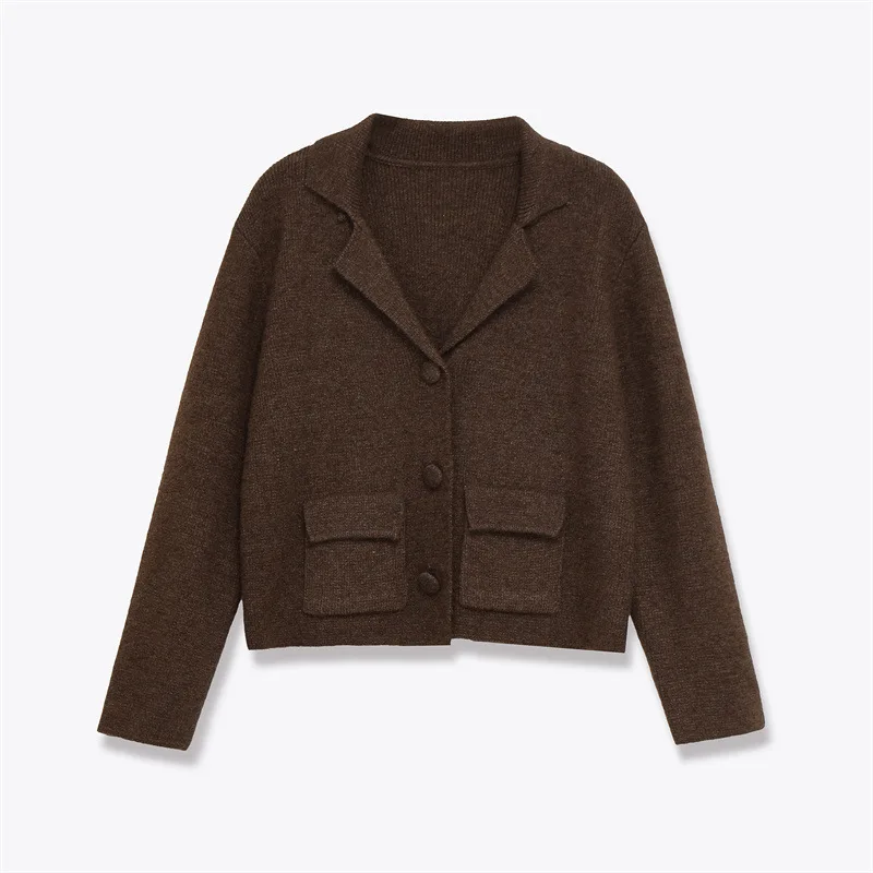 Autumn New Style Loose Pullover Women's Design Sense Niche Temperament Knitted Sweater