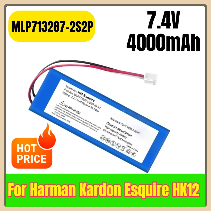 

MLP713287-2S2P 7,4 В 4000 мАч Bluetooth-динамик для Harman Kardon Esquire HK12