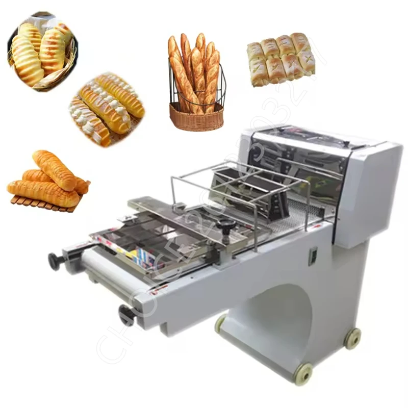 Commercial Electric Toast Damper Forming Machine Bread Loaf Making Machine Croissant Crescent Dough Toast Moulder for Bakery