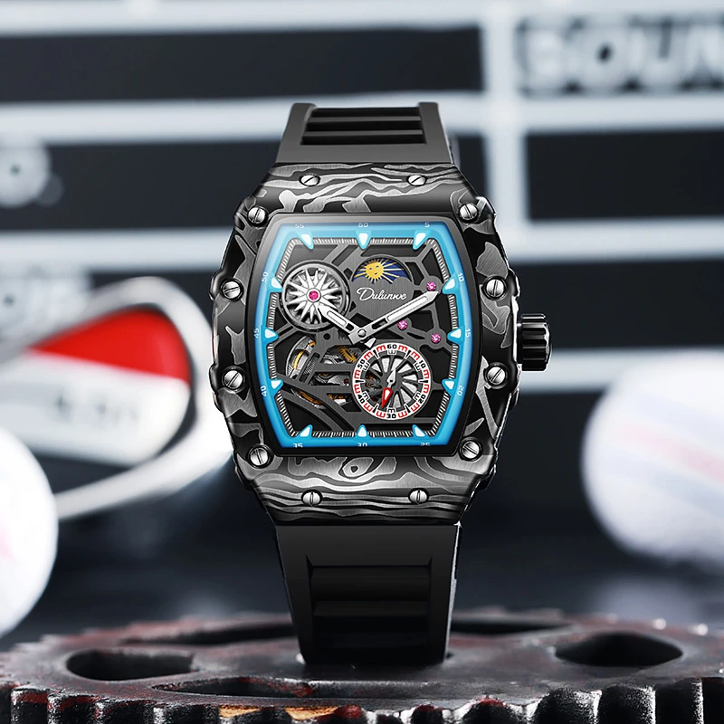 Men New Mechanical Automatic Watch Large Dial Waterproof Sport Luminous Military Chronograph Business Watch ForMen Montre Homme