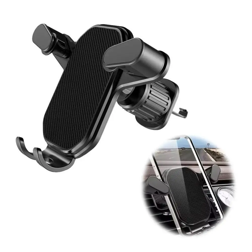 Universal Car Phone Holder Gravity Mobile Stand GPS Support Auto Air Vent Hook Mount For iPhone Universal M1S3
