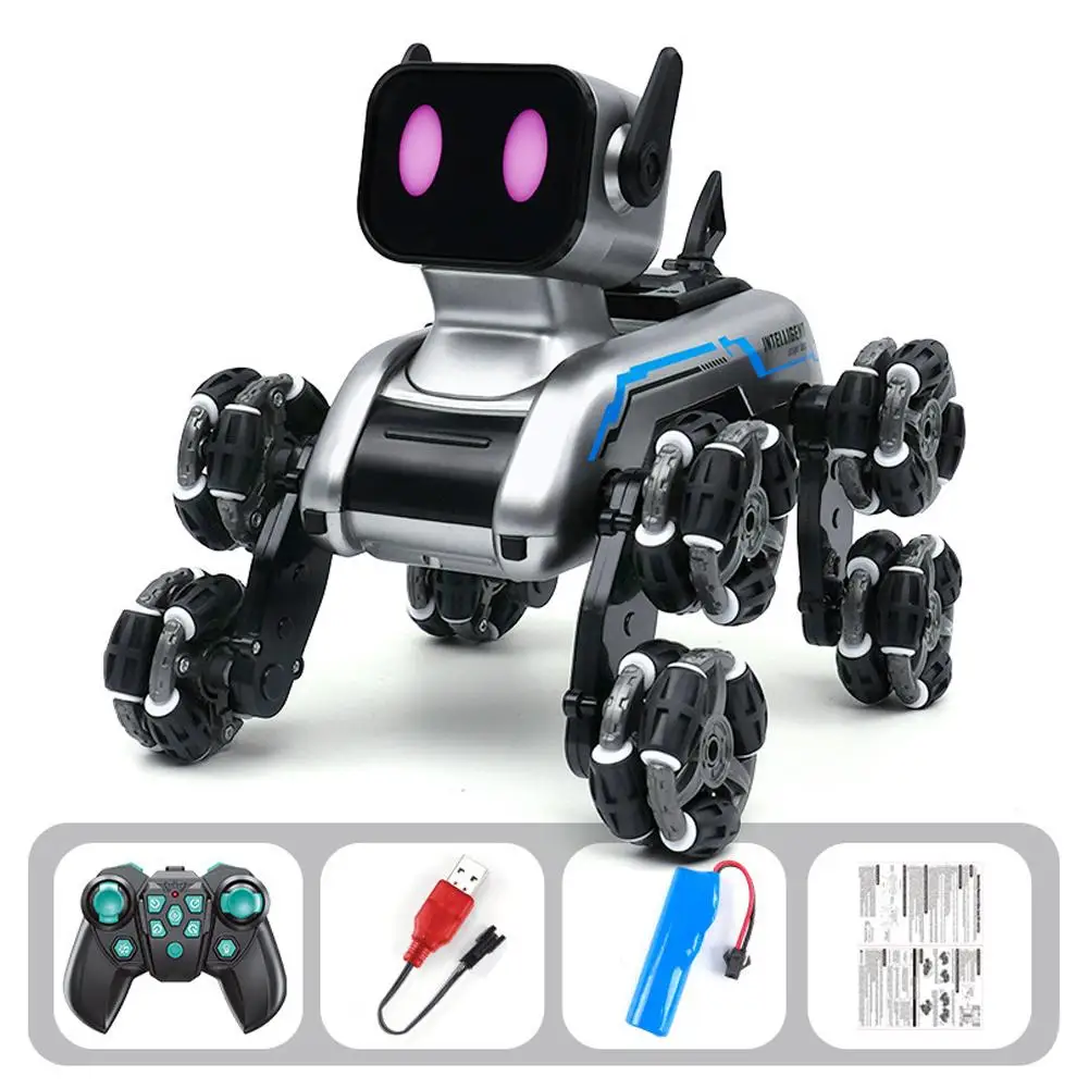 Intelligent Remote Control Robot Dog Remote Control Car Gift Eight-wheeled Stunt Sensing Boy Children's Gesture Toy 25 New N8B8