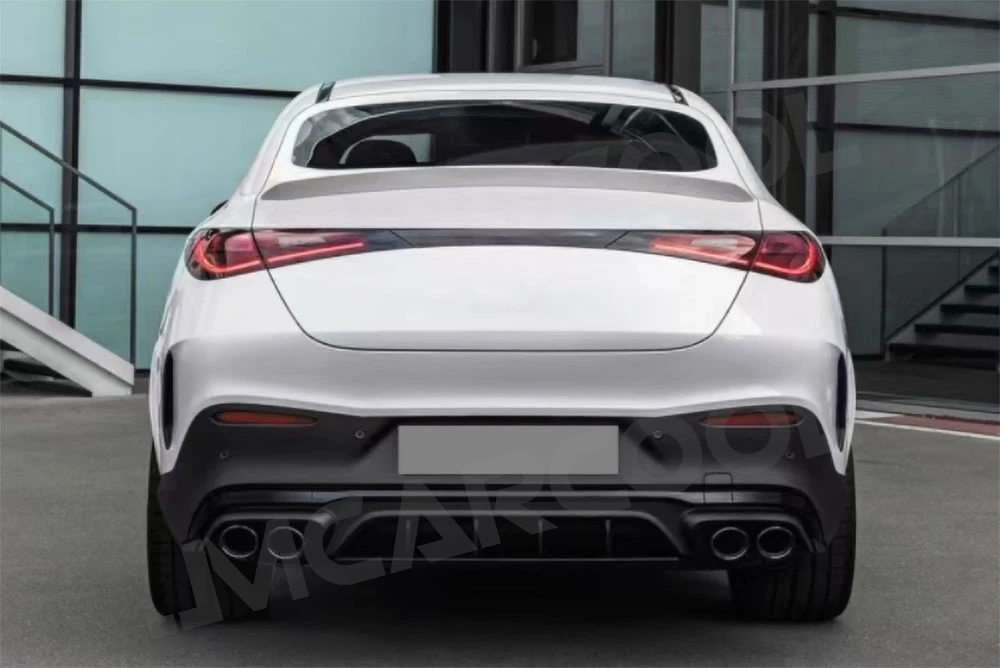 

For Benz C254 GLC43 AMG Coupe 2024 2025 Car Rear Diffuser Bumper Lip With Exhaust Tips Body Kits Set Exterior Accessories