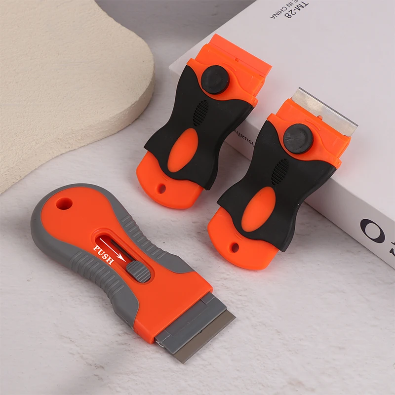 HUA Nail Art Stamping แผ่นเหล็ก Scraper รูปแบบที่ชัดเจนที่ถอดออกได้ทําความสะอาดพลั่วกาวสติกเกอร์เครื่องมือสําหรับเล็บอุปกรณ์เสริม