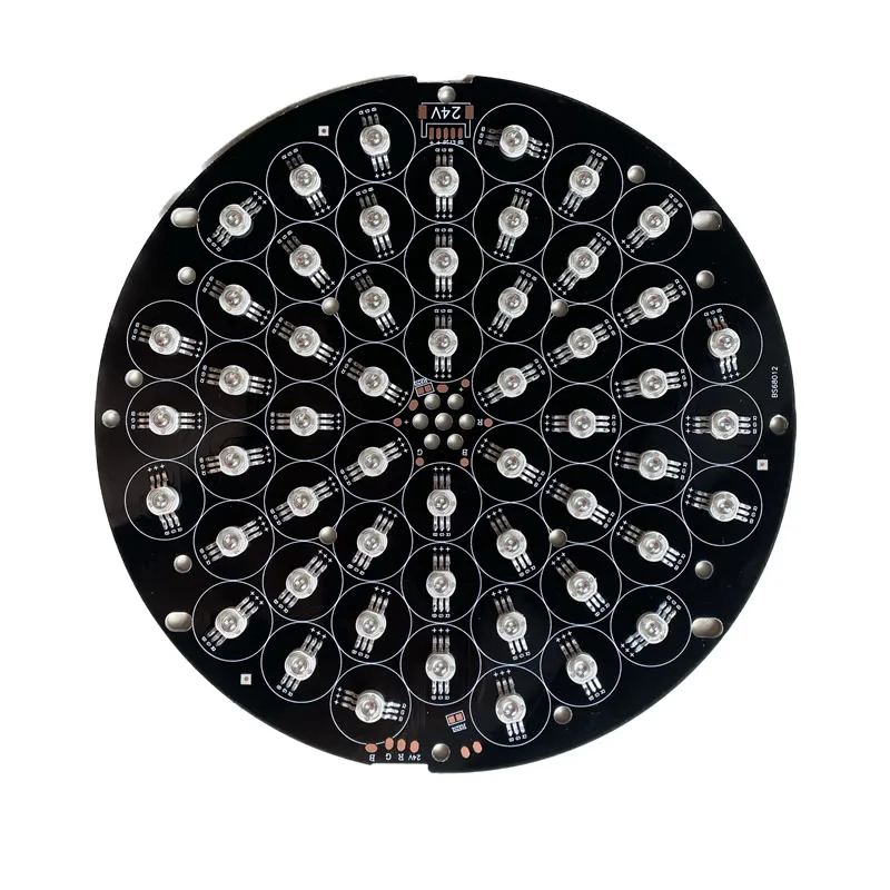 

194mm Diameter 54 LED Full Color 3in1 PAR Light Dyeing Lamp Bead Board 24V Non - waterproof Vers