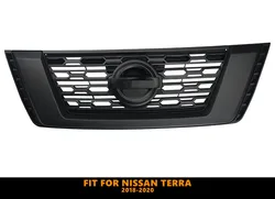 High Quality ABS Front Middle Grill Front Racing Grilles Bumper Grill Matt Black Orginal Style Fit For Nissan Terra 2018-2020