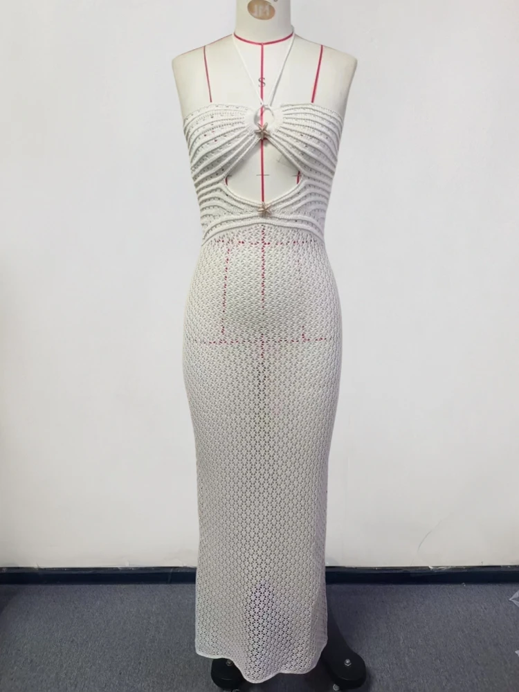 

Сексуальное женское пляжное платье, накидки, бикини без бретелек, без рукавов, праздничное платье, 2026, летние купальники, макси-пляж