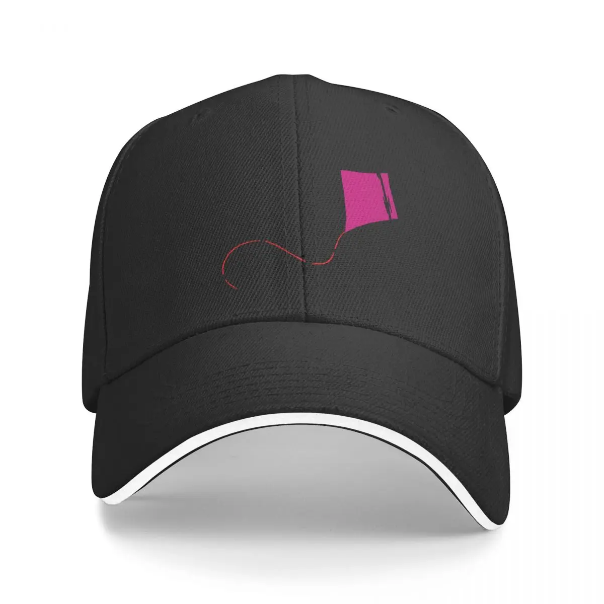 Pink kite behind bars Baseball Cap Hat Beach Beach Outing Hat Luxury Brand Women's Golf Wear Men's