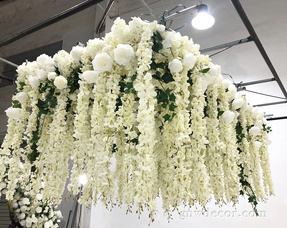 2024 Hot selling Wedding Ceiling Decoration Artificial Flower Pendant