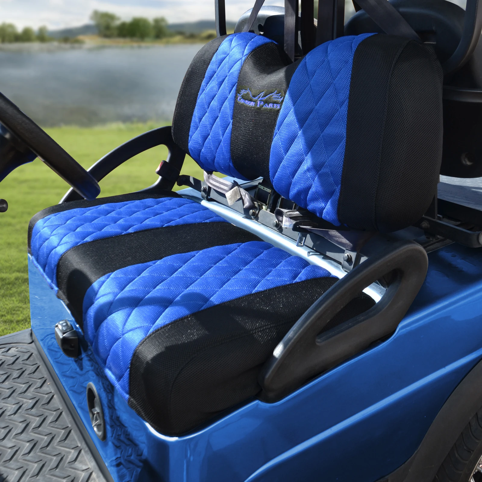 Coprisedili per carrello da golf per car club precedenti, carretti da golf DS e Yama Sedili anteriori ordinariosi OEM. Rinnova il tuo carrello da golf.