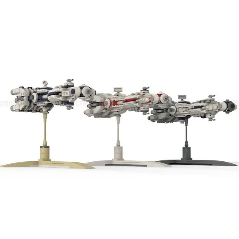 

1230PCS Moc Star Battle Mini Size Corellian Corvettes 3D Poster Model Building Blocks Bricks Diy Creative Toy Gift