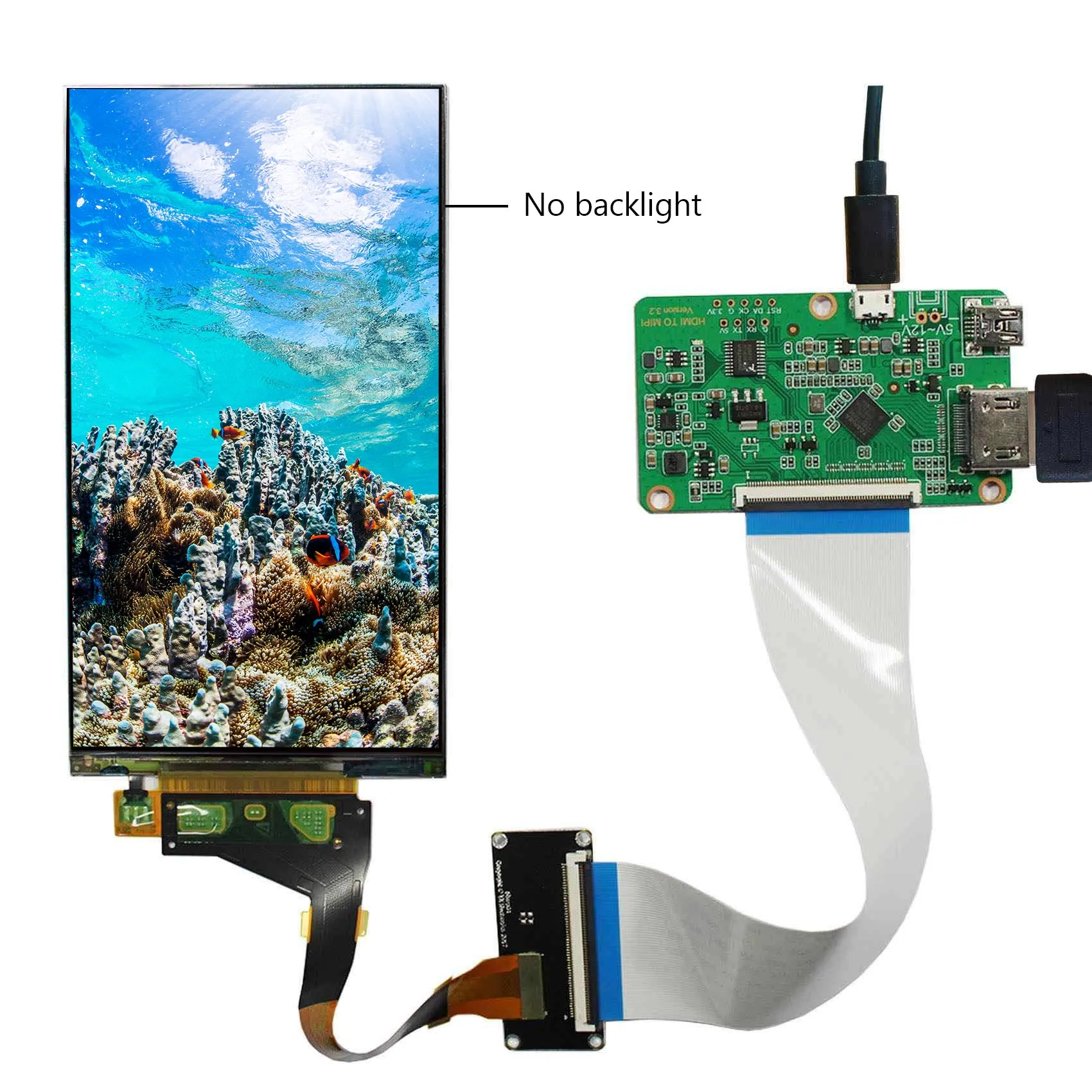 5.5inch LS055R1SX04 1440X2560 LCD Screen Without Backlight 5.5
