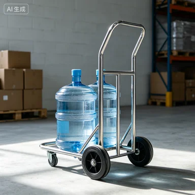 Foldable Steel Barrel Hand Trolley Truck Water Handling Machine for Water Bottle Transport Logistic Hand Truck