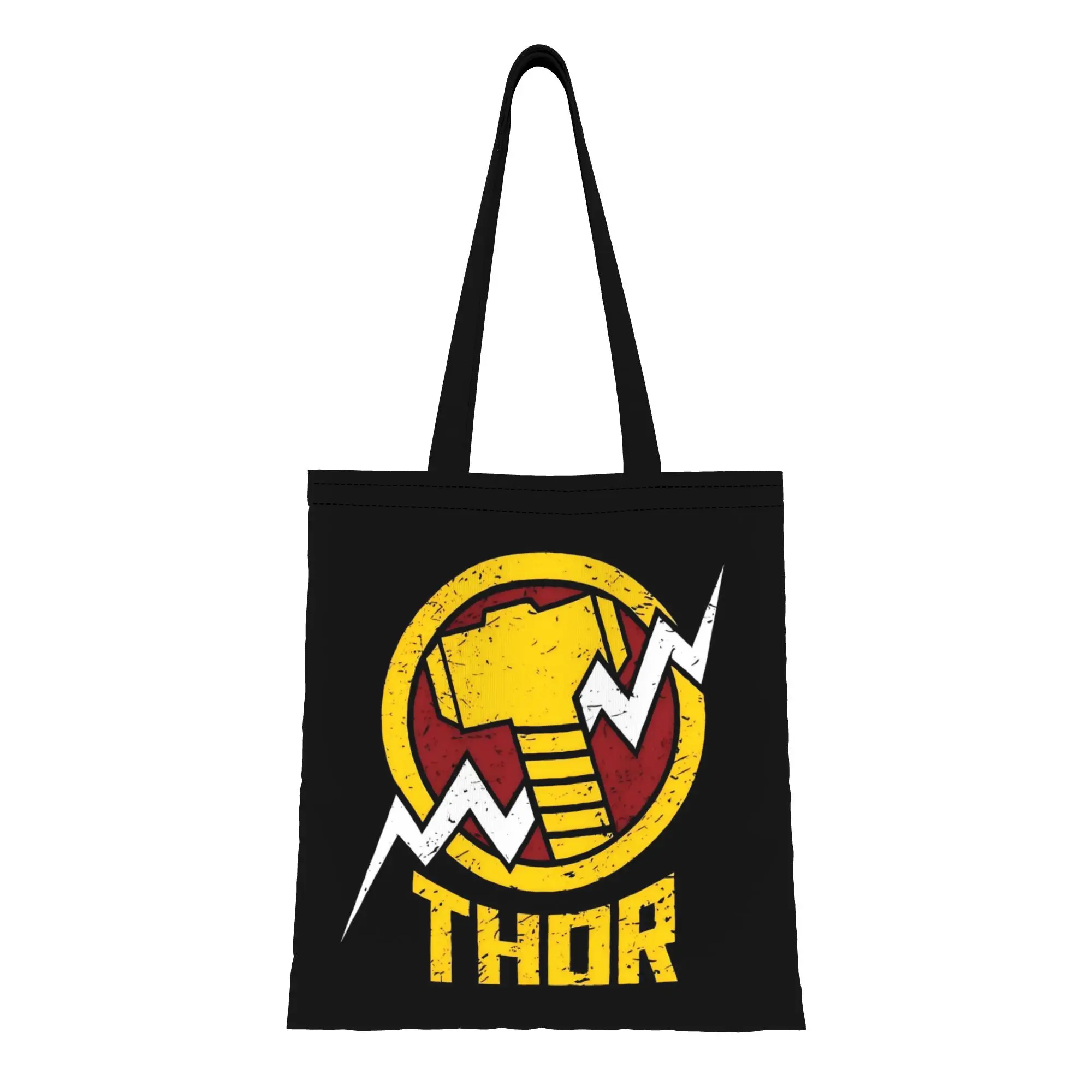 Bolsa de Lona con Logotipo de Thor de Marvel, Perfecta para Viajar, Bolsos de Mano para Mujer